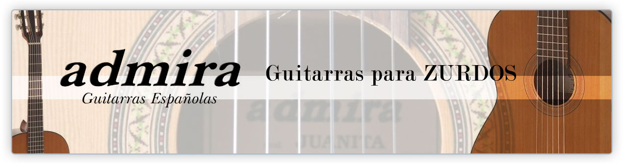 Guitarras Admira para Zurdos