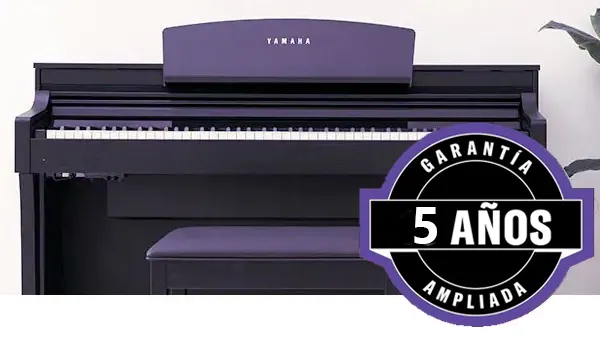 5 años de garantía de pianos Yamaha