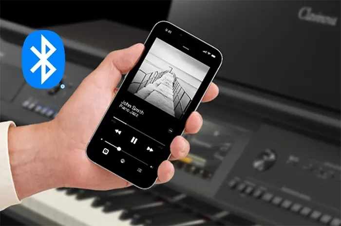 Conexión bluetooth de smartphone con piano